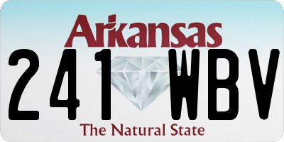 AR license plate 241WBV