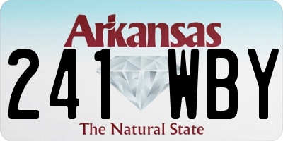 AR license plate 241WBY