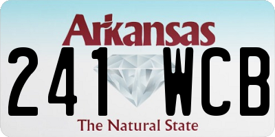 AR license plate 241WCB