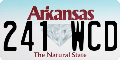 AR license plate 241WCD