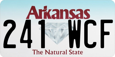 AR license plate 241WCF