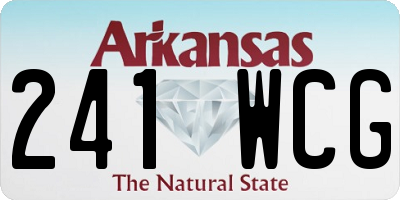 AR license plate 241WCG