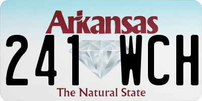 AR license plate 241WCH