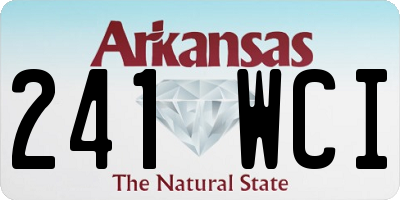 AR license plate 241WCI