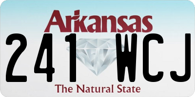AR license plate 241WCJ