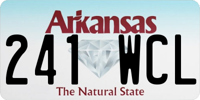 AR license plate 241WCL