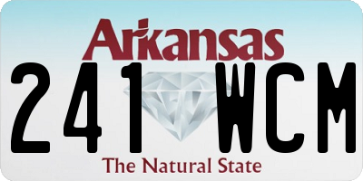 AR license plate 241WCM