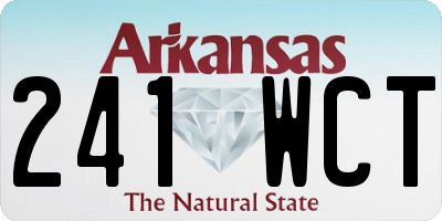 AR license plate 241WCT