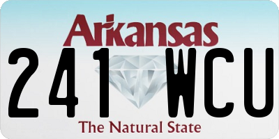AR license plate 241WCU