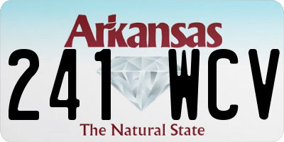 AR license plate 241WCV