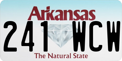 AR license plate 241WCW