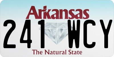 AR license plate 241WCY