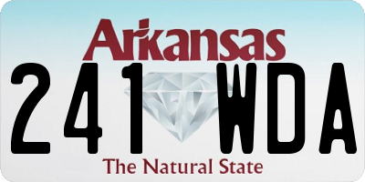 AR license plate 241WDA