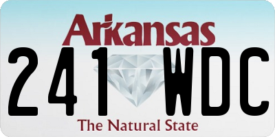 AR license plate 241WDC