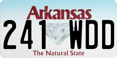 AR license plate 241WDD