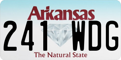 AR license plate 241WDG