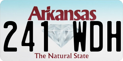 AR license plate 241WDH