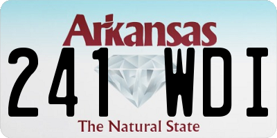 AR license plate 241WDI