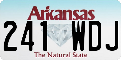 AR license plate 241WDJ