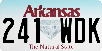 AR license plate 241WDK