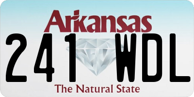 AR license plate 241WDL
