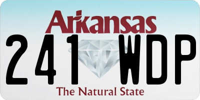 AR license plate 241WDP