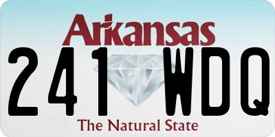 AR license plate 241WDQ