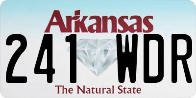 AR license plate 241WDR