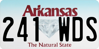 AR license plate 241WDS