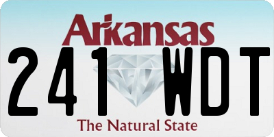 AR license plate 241WDT