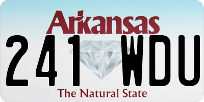 AR license plate 241WDU
