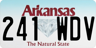 AR license plate 241WDV