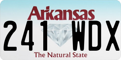 AR license plate 241WDX
