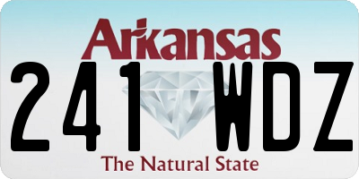 AR license plate 241WDZ