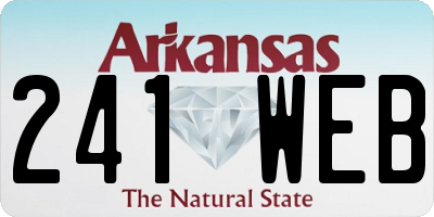 AR license plate 241WEB
