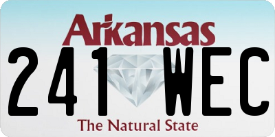 AR license plate 241WEC