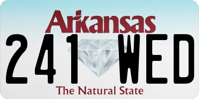 AR license plate 241WED