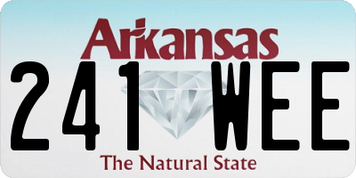 AR license plate 241WEE