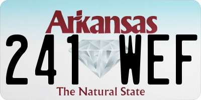AR license plate 241WEF