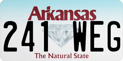 AR license plate 241WEG