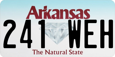 AR license plate 241WEH