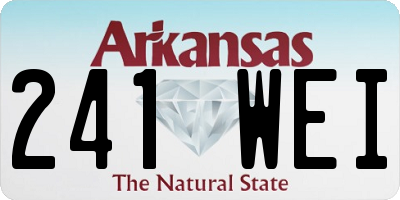 AR license plate 241WEI
