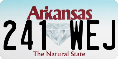 AR license plate 241WEJ
