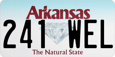 AR license plate 241WEL