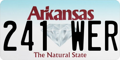 AR license plate 241WER