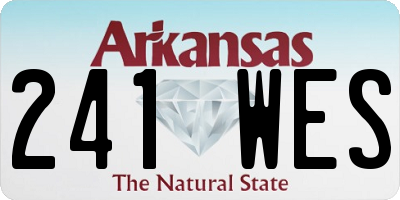 AR license plate 241WES