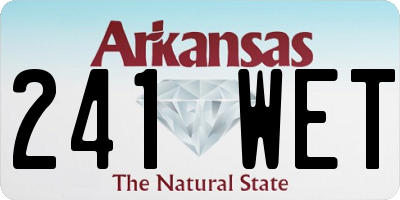AR license plate 241WET