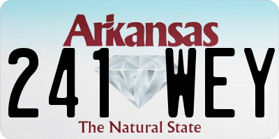 AR license plate 241WEY