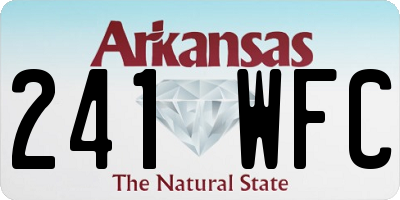 AR license plate 241WFC