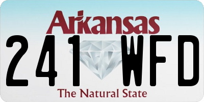 AR license plate 241WFD